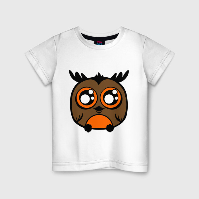 Детская футболка хлопок Совенок фото
