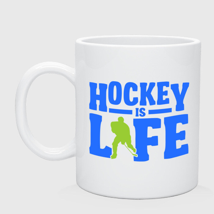 Кружка Hockei is life фото