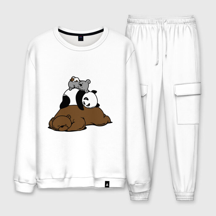 Мужской костюм хлопок comfort bed - комфортный медведь фото
