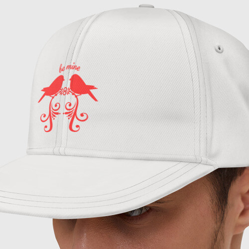 Кепка снепбек с прямым козырьком Две птички фото