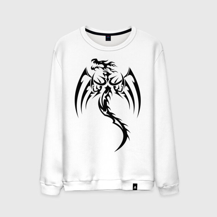 Мужской свитшот хлопок Ярость дракона фото
