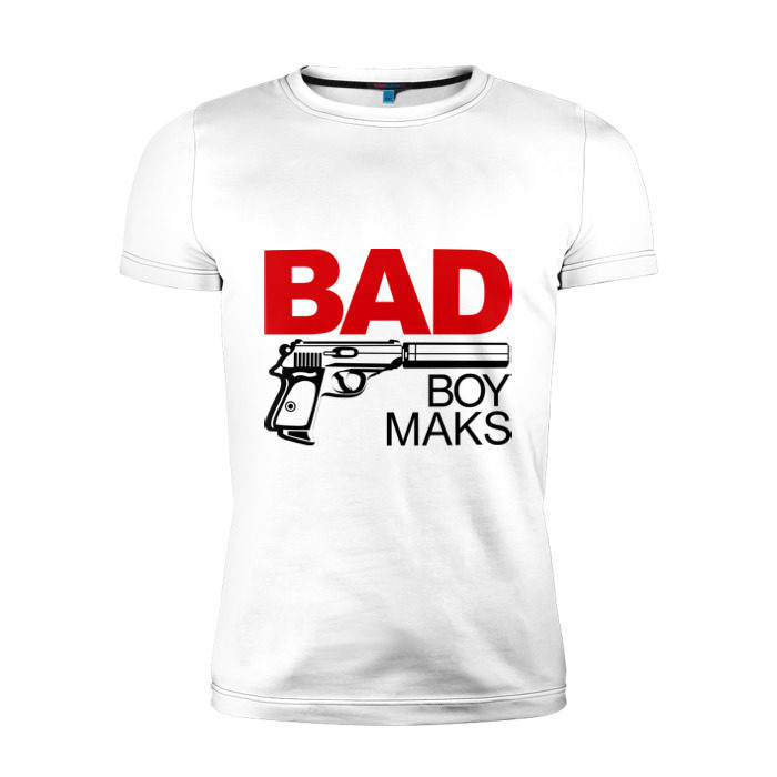 Мужская футболка премиум Плохой мальчик Макс фото
