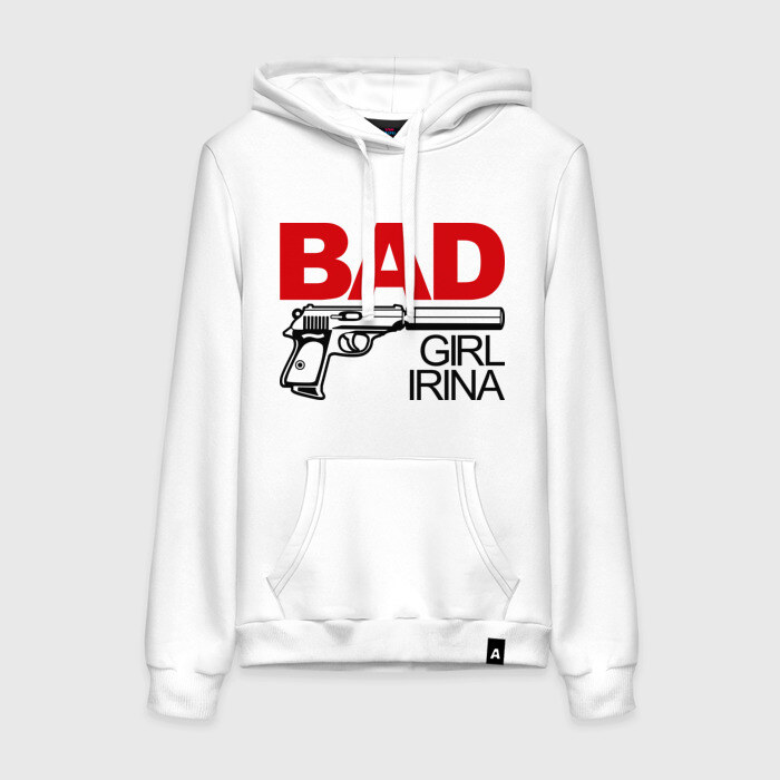 Женская толстовка хлопок Плохая девочка Ирина фото