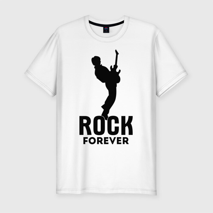 Мужская футболка премиум Rock forever фото