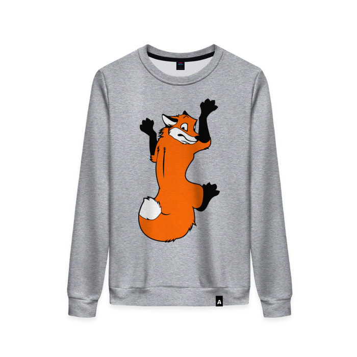 Женский свитшот хлопок Хитрая лиса фото