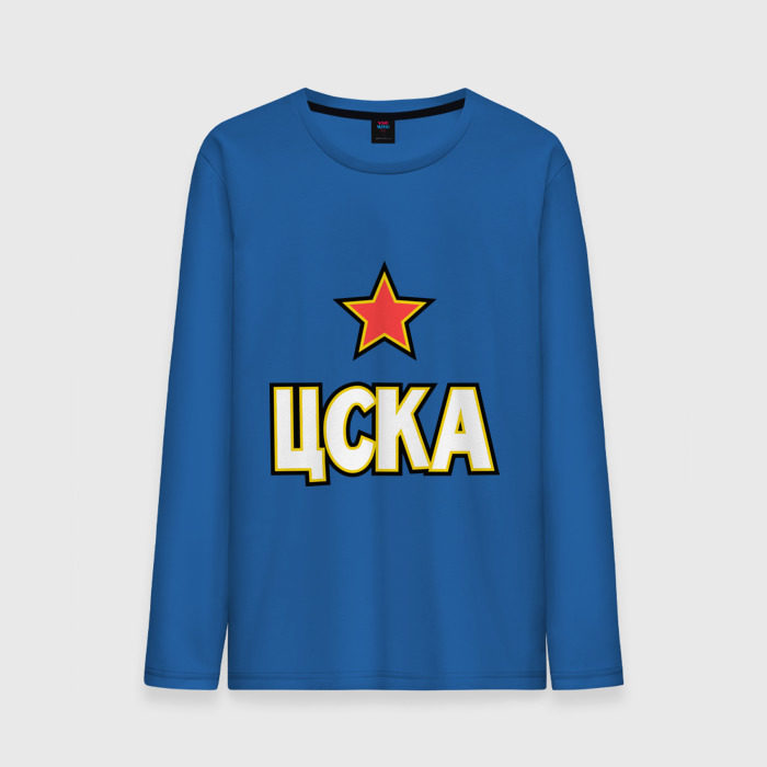 Мужской лонгслив хлопок ЦСКА фото