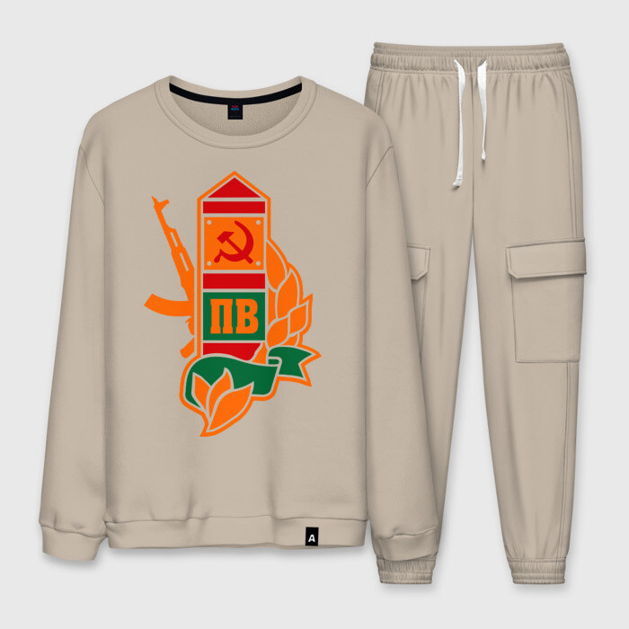 Мужской костюм хлопок Пограничный столб фото