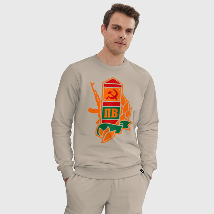 Мужской костюм хлопок Пограничный столб фото