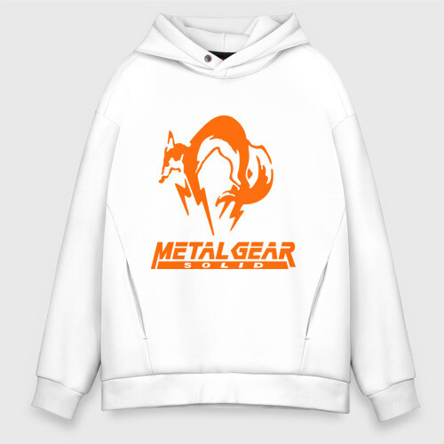 Мужское худи Oversize хлопок Metal Gear Solid Fox фото