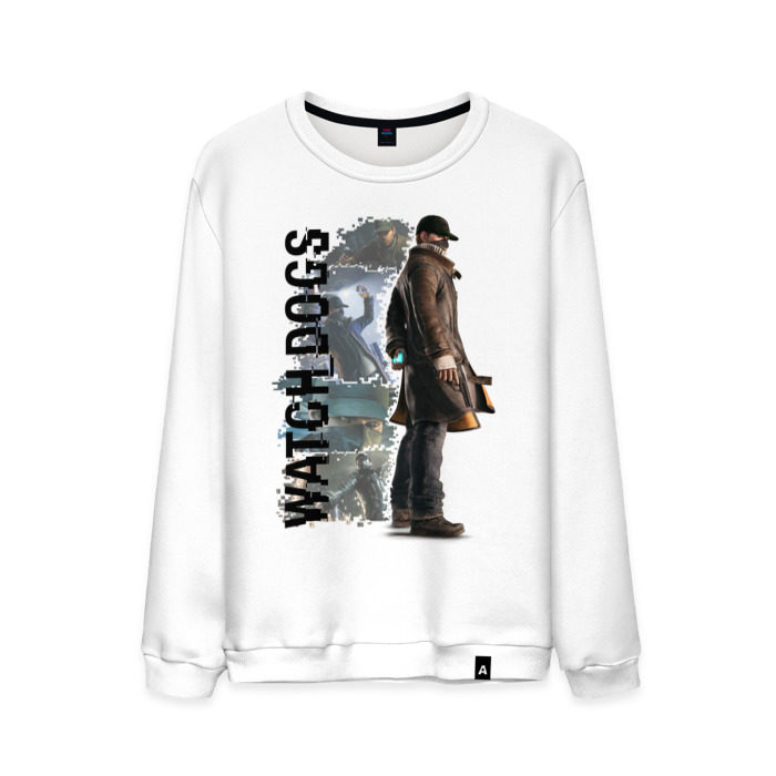 Мужской свитшот хлопок Watch Dogs (Aiden Pierce) фото