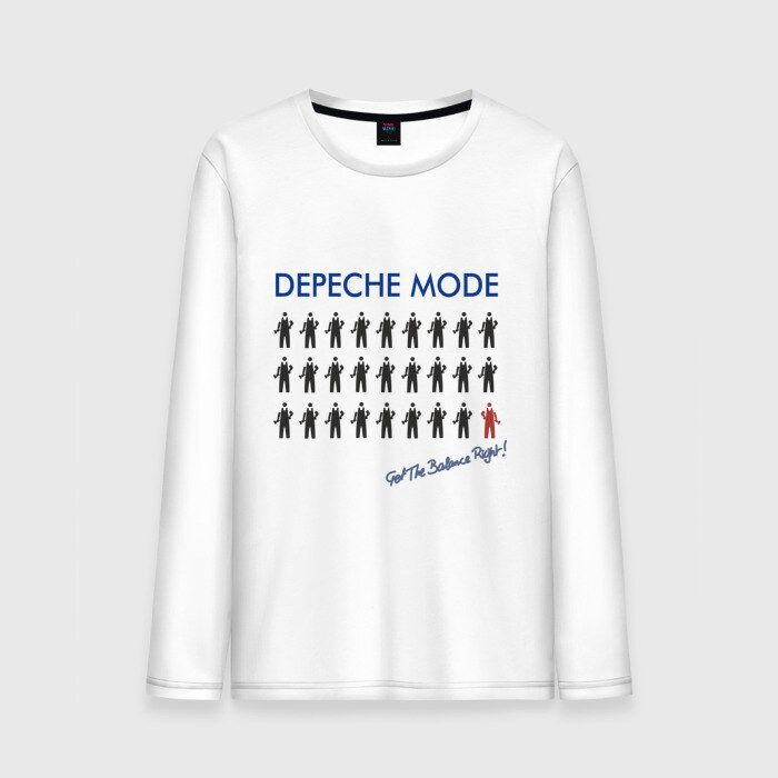 Мужской лонгслив хлопок DM get the balance right фото