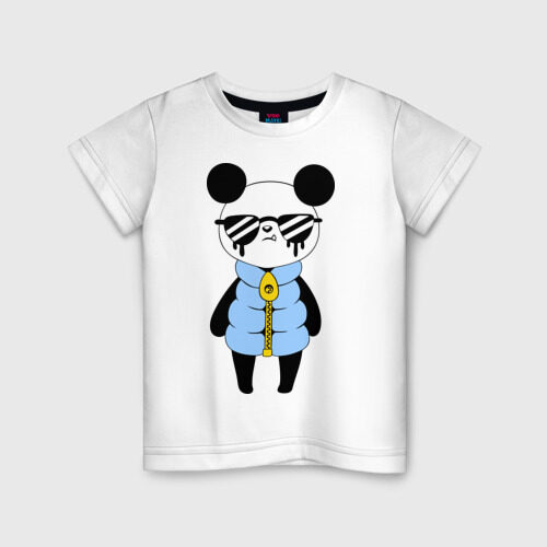 Детская футболка хлопок Крутой панда фото