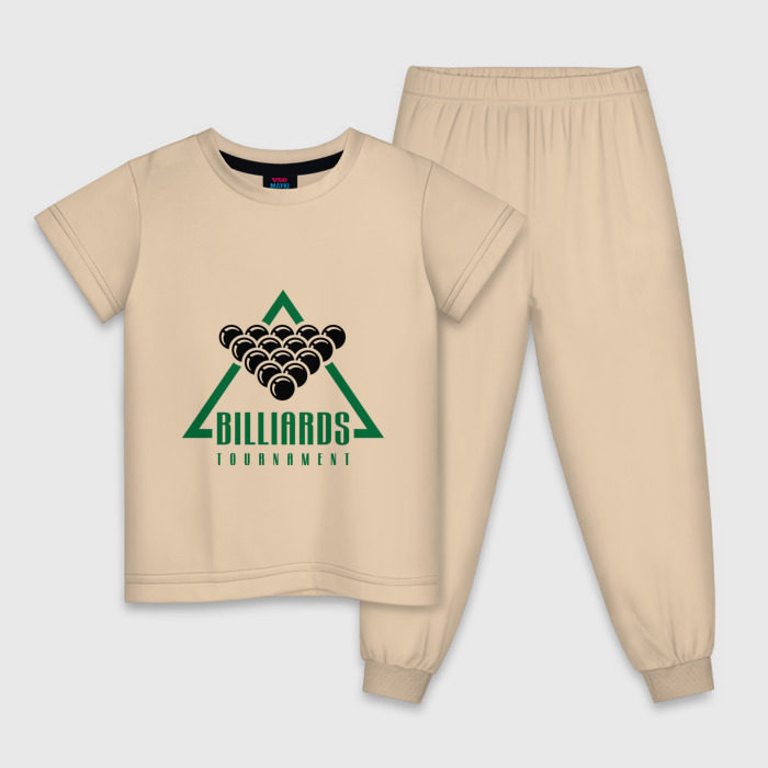 Детская пижама хлопок Billiards tournament фото