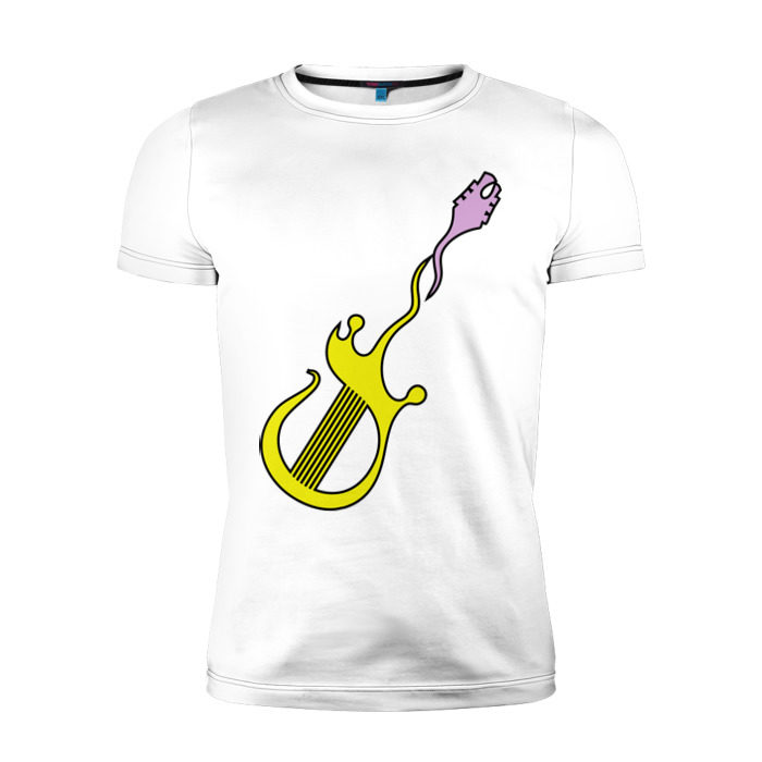 Мужская футболка премиум Стильная гитара фото