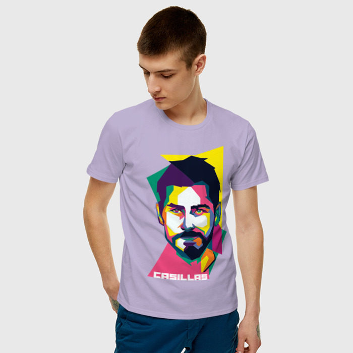 Мужская футболка хлопок Икер Касильяс фото