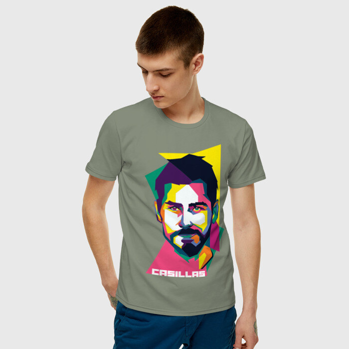 Мужская футболка хлопок Икер Касильяс фото