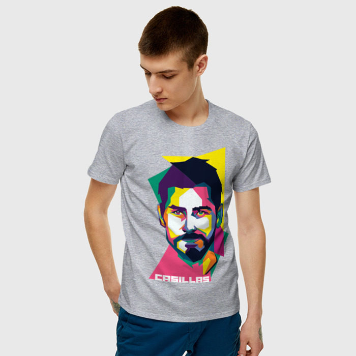 Мужская футболка хлопок Икер Касильяс фото