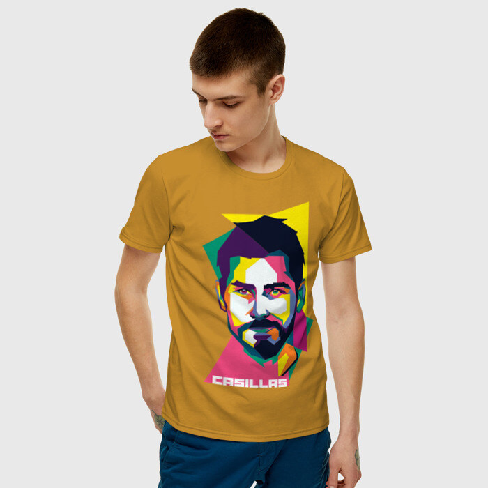 Мужская футболка хлопок Икер Касильяс фото