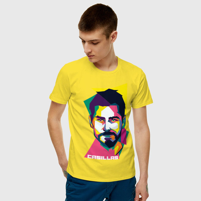 Мужская футболка хлопок Икер Касильяс фото
