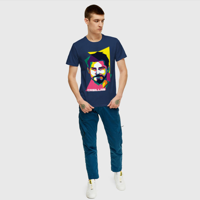 Мужская футболка хлопок Икер Касильяс фото