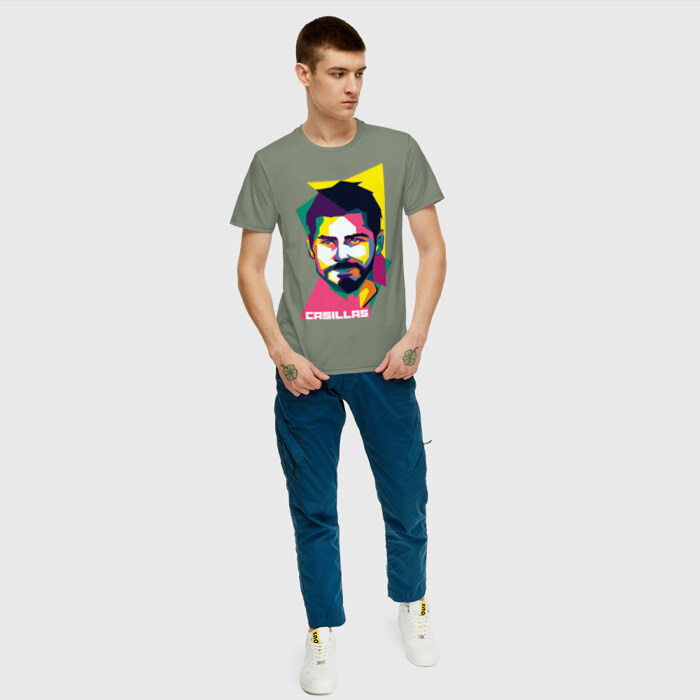 Мужская футболка хлопок Икер Касильяс фото