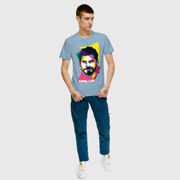 Мужская футболка хлопок Икер Касильяс фото