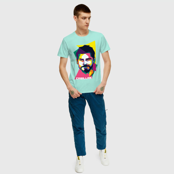 Мужская футболка хлопок Икер Касильяс фото