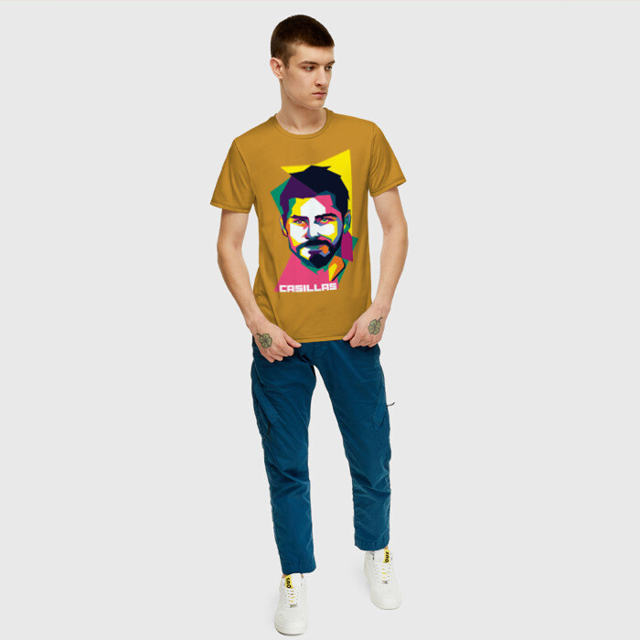 Мужская футболка хлопок Икер Касильяс фото