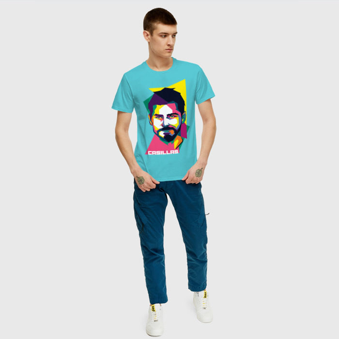 Мужская футболка хлопок Икер Касильяс фото