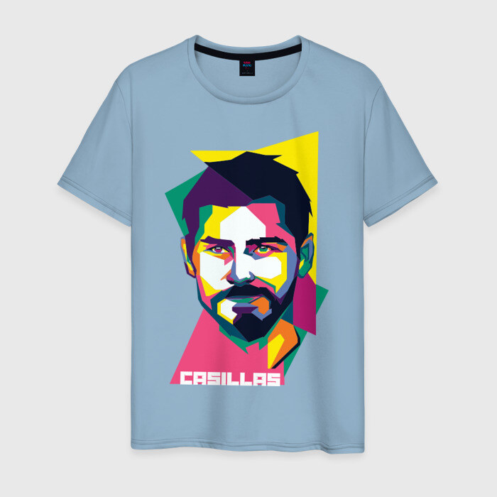 Мужская футболка хлопок Икер Касильяс фото