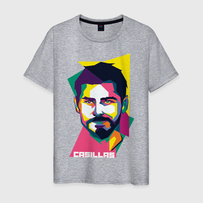 Мужская футболка хлопок Икер Касильяс фото