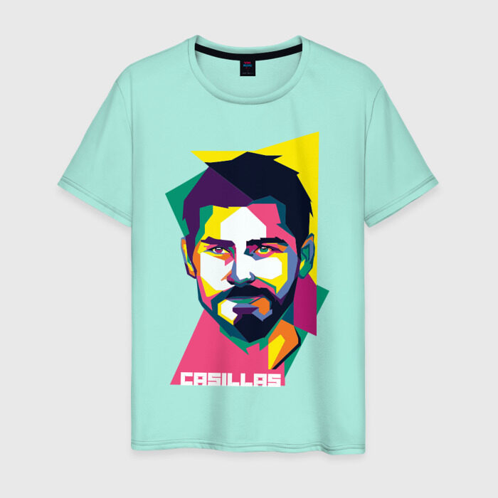Мужская футболка хлопок Икер Касильяс фото