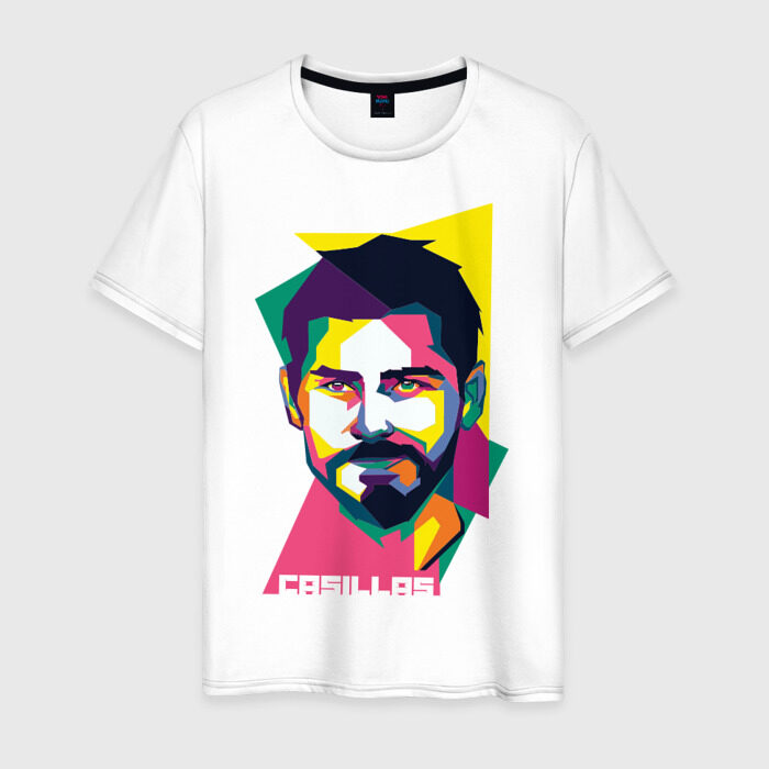 Мужская футболка хлопок Икер Касильяс фото