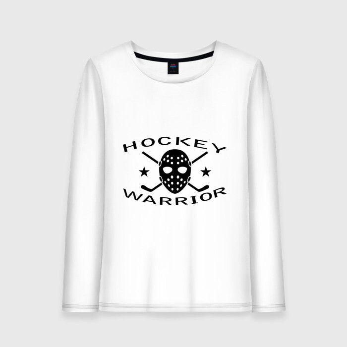Женский лонгслив хлопок Hockey warrior фото