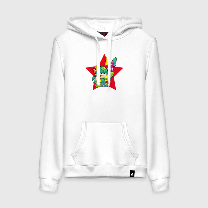 Женская толстовка хлопок Зажитник отечества фото