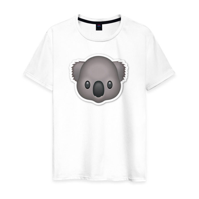 Мужская футболка хлопок Смайл коала фото