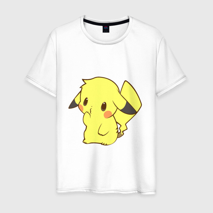 Мужская футболка хлопок Пикачу фото