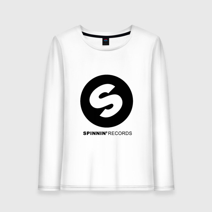 Женский лонгслив хлопок Spinnin records фото