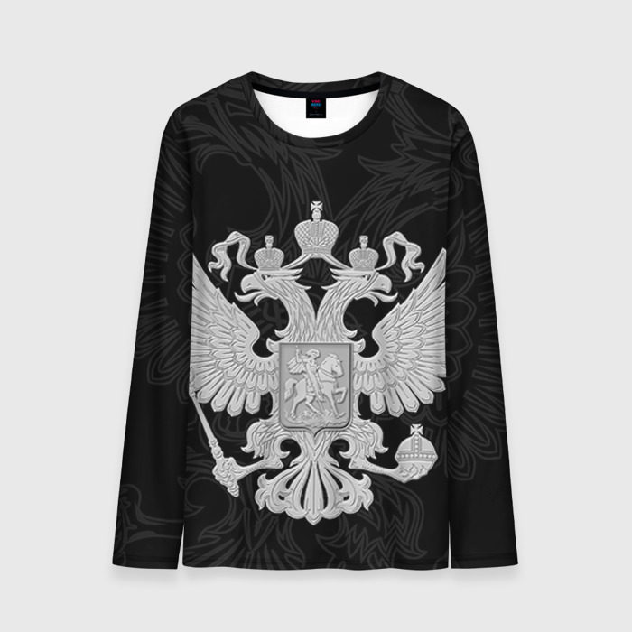 Мужской лонгслив 3D Герб России фото