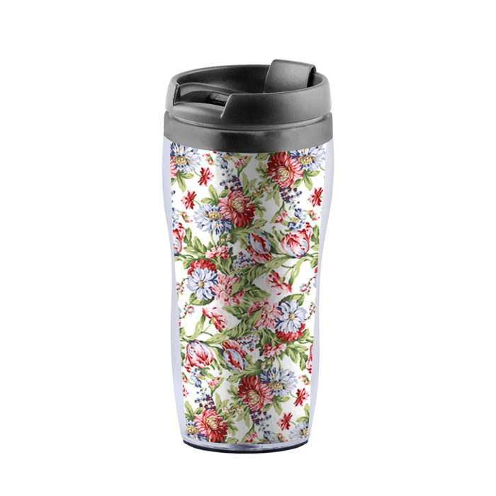 Термокружка-непроливайка Цветы фото