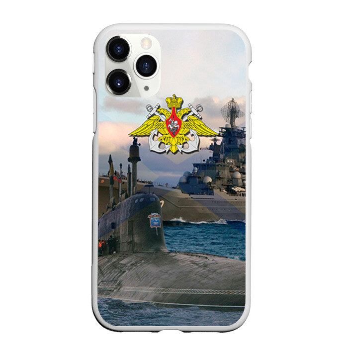 Чехол для iPhone 11 Pro матовый ВМФ фото