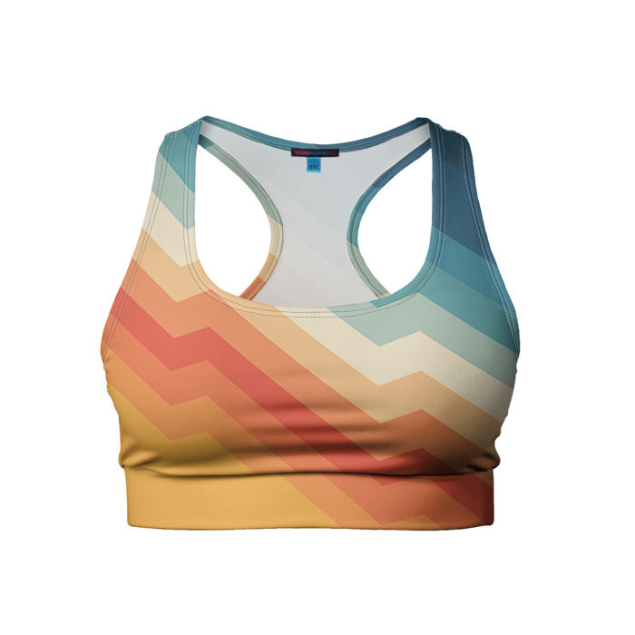 Женский спортивный топ 3D Полосы фото
