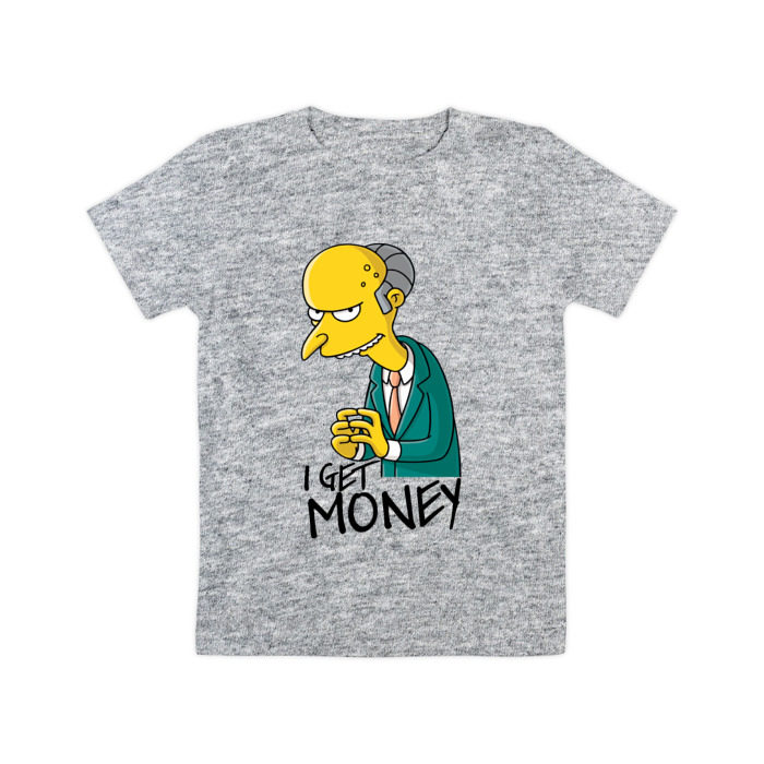 Детская футболка хлопок Mr Burns get money фото