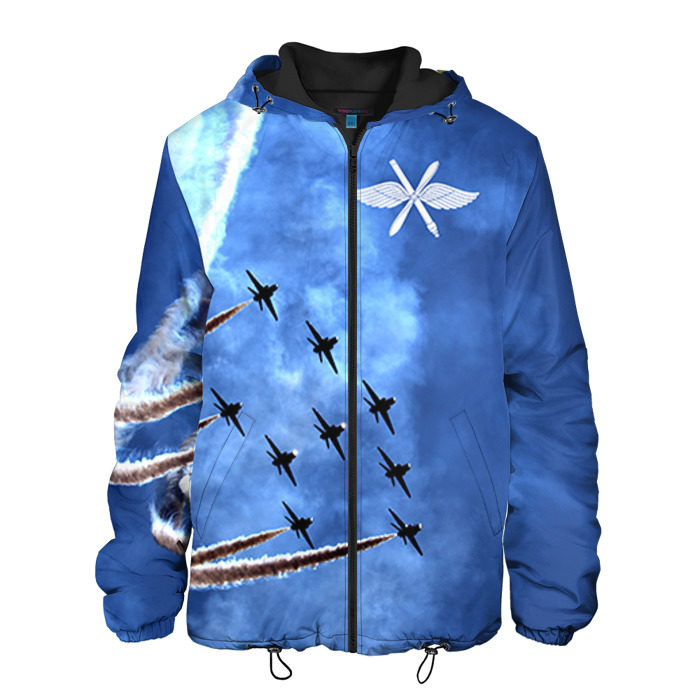 Мужская куртка 3D Самолеты в небе фото