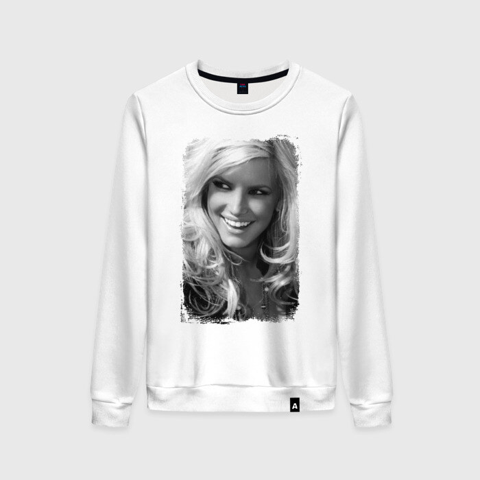 Женский свитшот хлопок Джессика Симпсон (retro style) фото