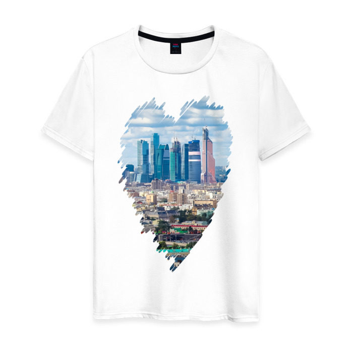 Мужская футболка хлопок Любимая Москва фото