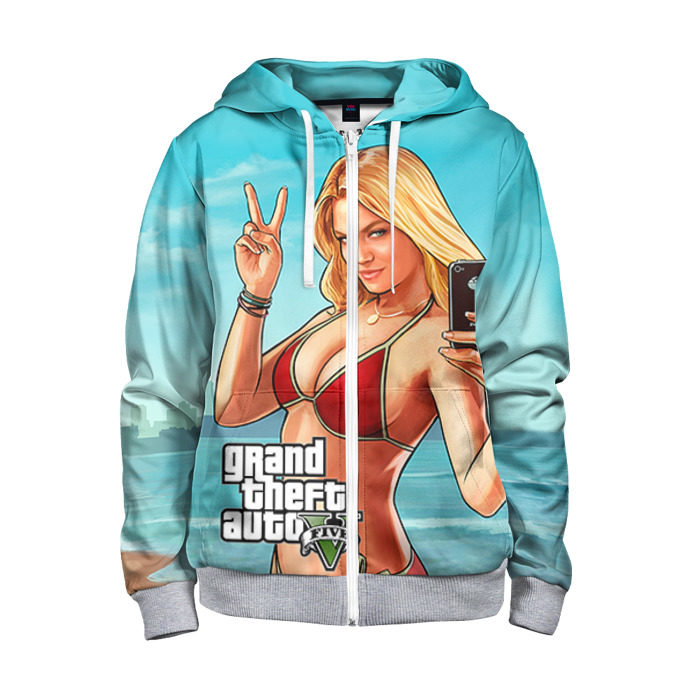 Детская толстовка 3D на молнии GTA фото