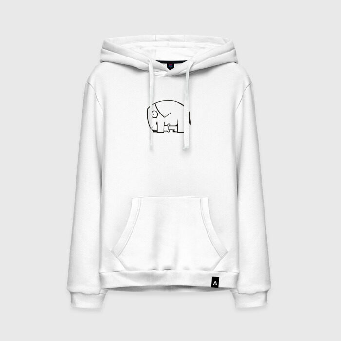 Мужская толстовка хлопок самодостаточный слоник фото