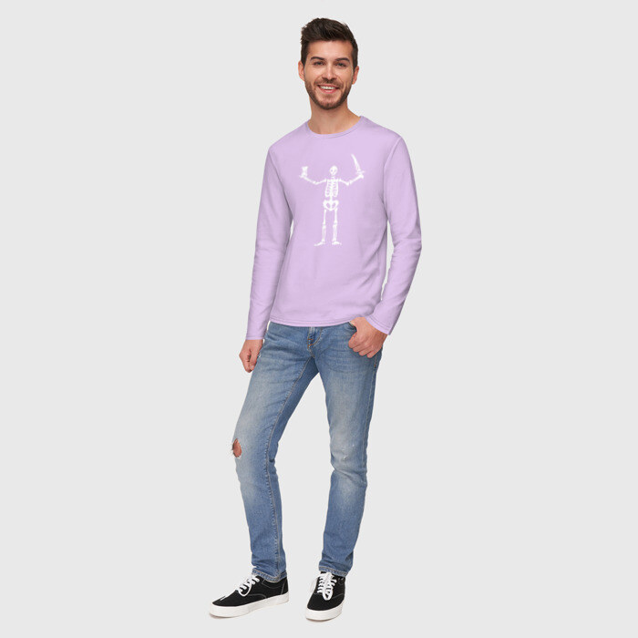 Мужской лонгслив хлопок Black Sails Pirate Flag фото