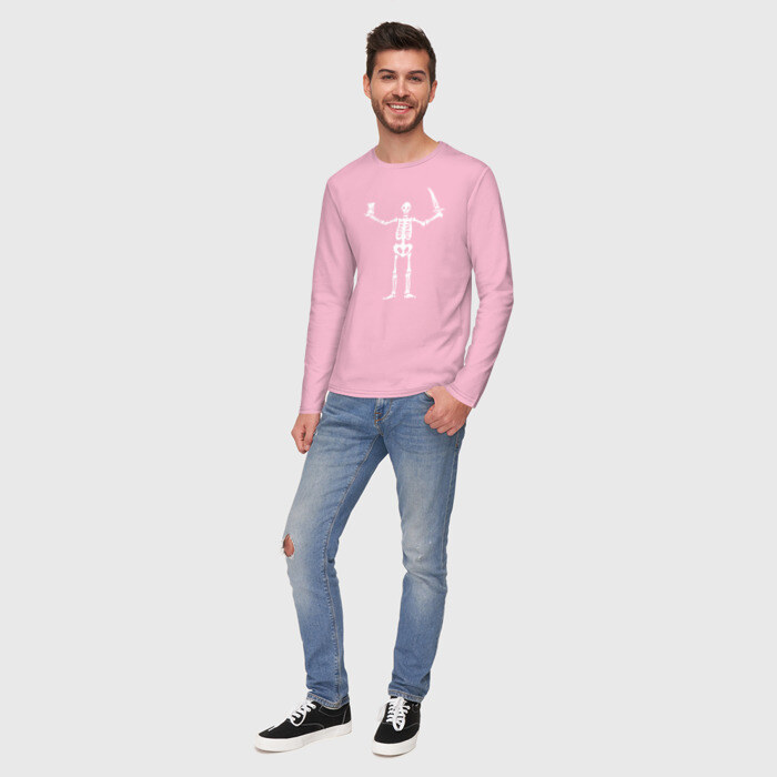 Мужской лонгслив хлопок Black Sails Pirate Flag фото